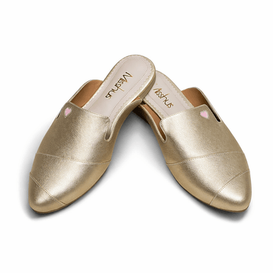 ZAPATOS MULES MUJER MISSHUS IRIS DORADO - 3
