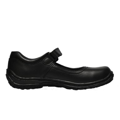 ZAPATO ESCOLAR PARA NIÑA BRUNO SEBASTIAN DE CUERO NEGRO MARY JANE VELCRO - 3