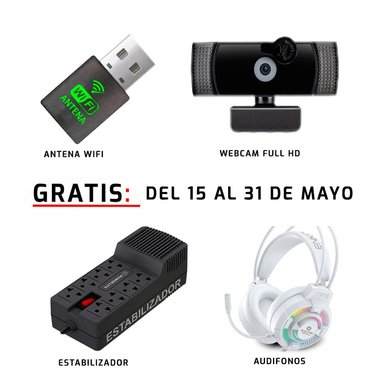 COMPUTADORA GAMER DRACO RGB RYZEN 5 5500 16GB 500GB 24' CURVO RTX3050 6GB MI PC LISTA - MIPCLISTA - 4