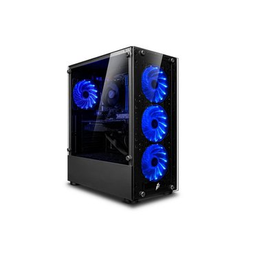 COMPUTADORA PC GAMER DRACO BLUE PLUS INTEL CORE I5 12400F 16GB 500GB 24' CURVO RTX3050 6GB MI PC LISTA - MIPCLISTA - 2