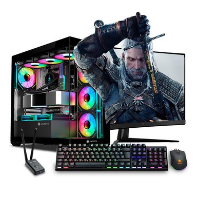 COMPUTADORA GAMER FALKOR TANK RGB RYZEN 9 9950X3D 32GB DDR5 1TB, 27' CURVO RTX5070TI 16GB MI PC LISTA - MIPCLISTA - 1