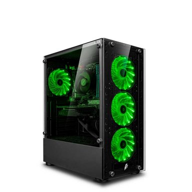 COMPUTADORA GAMER Hydra Green Ryzen 5 9600X 16GB DDR5 500GB 24' CURVO RTX5060 8GB MI PC LISTA - MIPCLISTA - 6