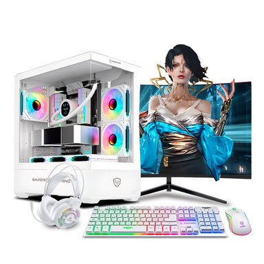 COMPUTADORA PC GAMER DRACO WHITE PLUS CORE I7 12700F 16GB 500GB 24' CURVO RTX3050 6GB MI PC LISTA - MIPCLISTA - 1