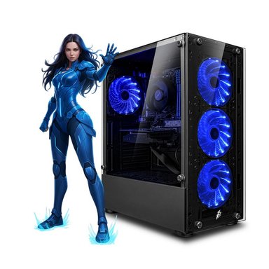 CPU GAMER RYZEN 7 5700 16GB 500GB RTX5060 8GB  BLUE MI PC LISTA - MIPCLISTA COMPUTADORA - 1