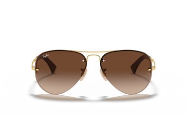 LENTES DE SOL ICONIC AVIATOR DORADO BROWN RAY-BAN