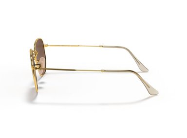LENTES DE SOL HEXAGONAL MARRÓN RAY-BAN DORADO - 3