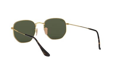 LENTES DE SOL HEXAGONAL GOLD GREEN RAY-BAN - 6