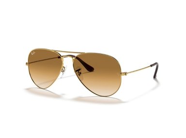 LENTES DE SOL AVIATOR CLASSIC DORADO BROWN RAY-BAN - 2