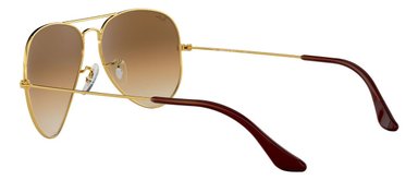 LENTES DE SOL AVIATOR CLASSIC DORADO BROWN RAY-BAN - 5