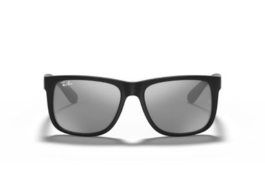 LENTES DE SOL JUSTIN GRIS ESPEJADO Y PLATEADO RAY-BAN