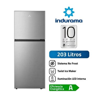 REFRIGERADORA INDURAMA TOP MOUNT NO FROST 203LT RI-359 CROMA