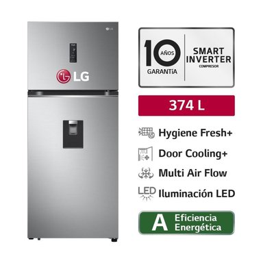 REFRIGERADORA LG 374LT HYGIENE FRESH TOP FREEEZER NO FROST GT37SGP