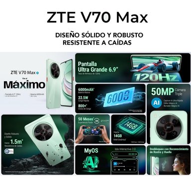 ZTE BLADE V70 MAX 4+10GB RAM 256GB COLOR VERDE - 3