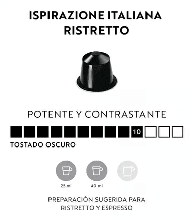 CAFÉ ISPIRAZIONE ITALIANA RISTRETTO X 10 CÁPSULAS ORIGINAL NESPRESSO - 2