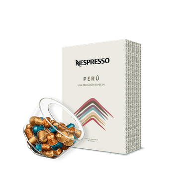 PACK PERÚ + DISPENSADOR BONBONNIERE GRATIS ORIGINAL NESPRESSO