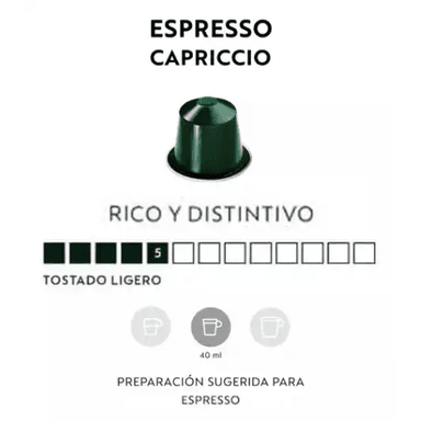 CAFÉ ESPRESSO CAPRICCIO X 10 CÁPSULAS ORIGINAL NESPRESSO - 2