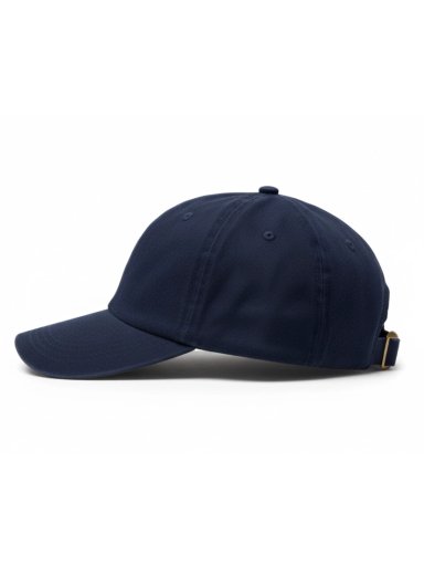 GORRA DAD HAT DE LONA PREMIUM AJUSTABLE UNISEX ESTILO RELAXED COLOR AZUL MARINO