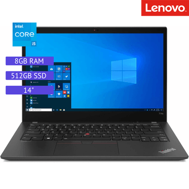 LAPTOP REACONDICIONADO LENOVO THINKPAD T14S INTEL CORE I5 10ª GEN 8GB RAM 512SSD 14'
