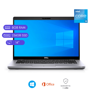 LAPTOP REACONDICIONADA  DELL LATITUDE 5410 CORE I5 10MA / 8GB RAM / 256GB SSD / 14'