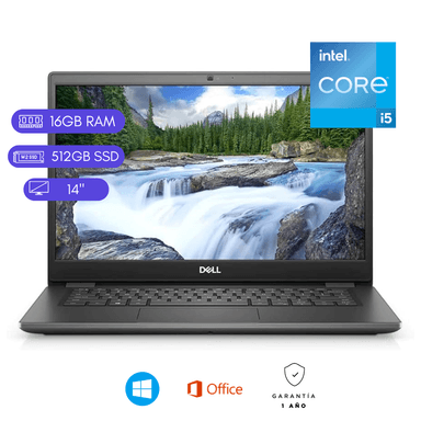 LAPTOP REACONDICIONADA DELL LATITUDE 3410 CORE I5 10MA 16GB RAM 512GB SSD