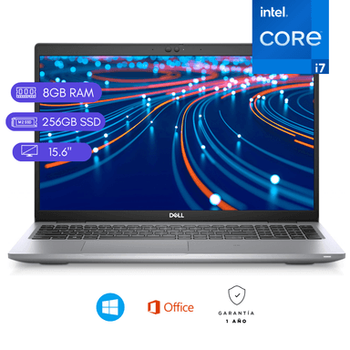 LAPTOP REACONDICIONADA DELL LATITUDE 5520 CORE I7 11VA 8GB RAM 256GB SSD M.2