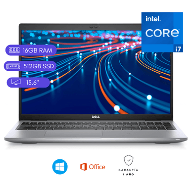 LAPTOP REACONDICIONADA DELL LATITUDE 5520 CORE I7 11VA 16GB RAM 512GB SSD M.2