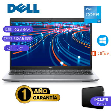 LAPTOP DELL LATITUDE 5520 CORE I5 11VA - 16GB RAM 512GB SSD REACONDICIONADA - 1