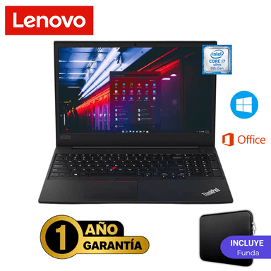 LAPTOP REACONDICIONADA LENOVO THINKPAD E590 CORE I7 8VA 16GB RAM 512GB SSD 2GB VIDEO NEGRO - 1