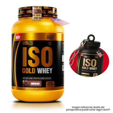 ISO GOLD WHEY 1.1 KG / 2.6 LB RICH CHOCOLATE + PORTAPROTEINA