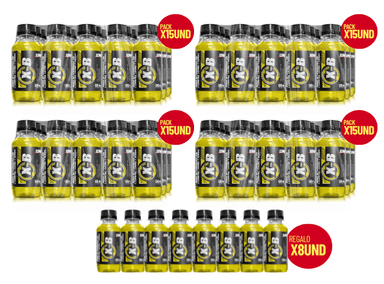 QUEMADOR GRASA UNIVERSE NUTRITION XB 4 PACKS 60 UNIDADES PIÑA + 8 BOTELLITAS XB DE REGALO