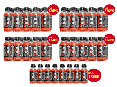 QUEMADOR GRASA UNIVERSE NUTRITION XB 4 PACKS 60 UNIDADES GUARANÁ+ 8 BOTELLITAS XB DE REGALO