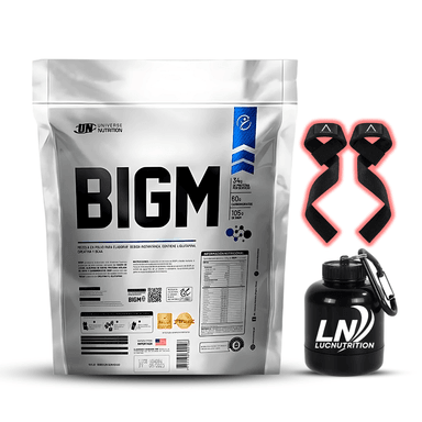 BIGM 5 KG CHOCOLATE + STRAPS + PORTAPROTEINA