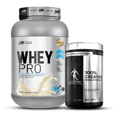 WHEYPRO 1.1 KG VAINILLA + CREATINA LEVRONE 500 G