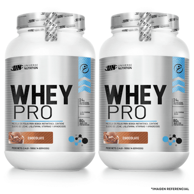 PACK X 2 WHEY PRO 1.1 KG CHOCOLATE