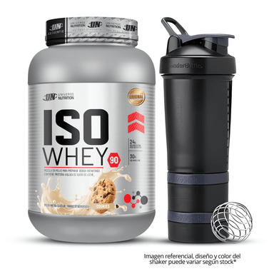 ISO WHEY 90 1.1 KG SABOR COOKIE AND CREAM + SMARTSHAKER 3 CUERPOS