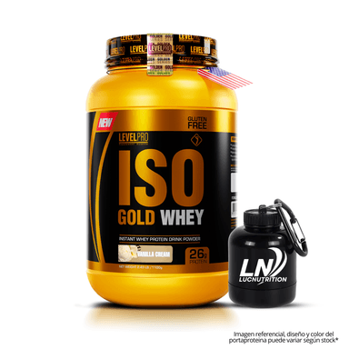 ISO GOLD WHEY 1.1 KG / 2.6 LB VAINILLA + PORTAPROTEINA