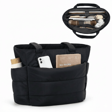 BOLSOS PUFFER TIPO TOTE BAGS PARA DAMA PORTALAPTOP - 1