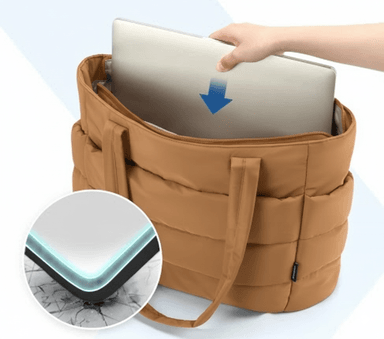 BOLSOS PUFFER TIPO TOTE BAGS PARA DAMA PORTALAPTOP - 4