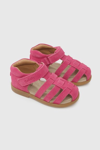 SANDALIA CASUAL COLLOKY PRIMEROS PASOS NIÑA FUCSIA