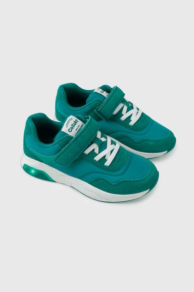 ZAPATILLA LUCES COLLOKY KID NIÑO VERDE - 1