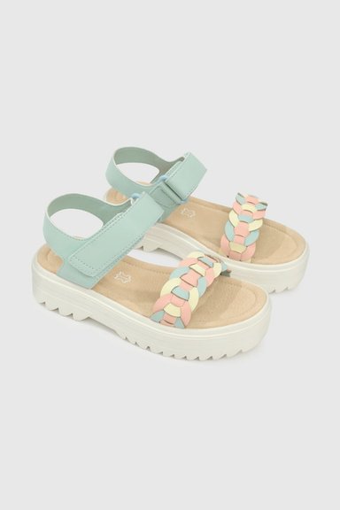 SANDALIA CASUAL COLLOKY KID NIÑA VERDE