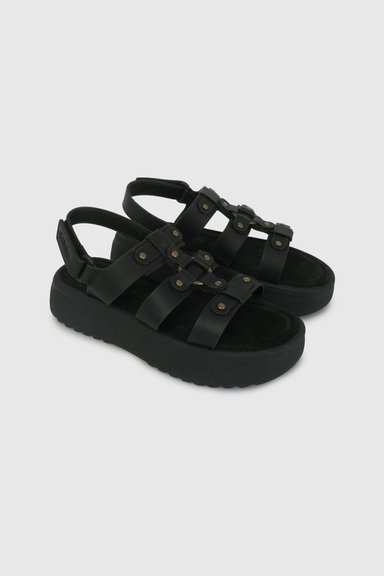 SANDALIA CASUAL COLLOKY KID NIÑA NEGRO