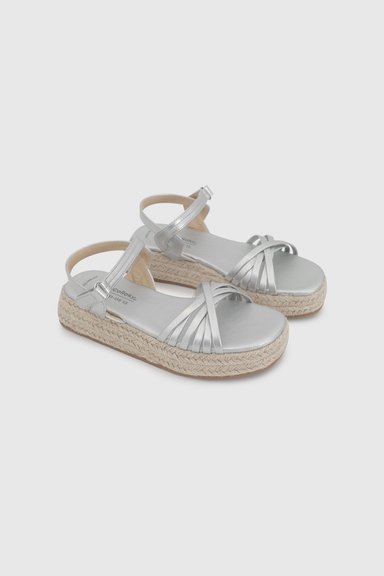 SANDALIA CASUAL COLLOKY KID NIÑA PLATEADO