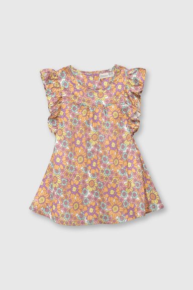 VESTIDO COLLOKY  NIÑA VEVS1083V24 NARANJO