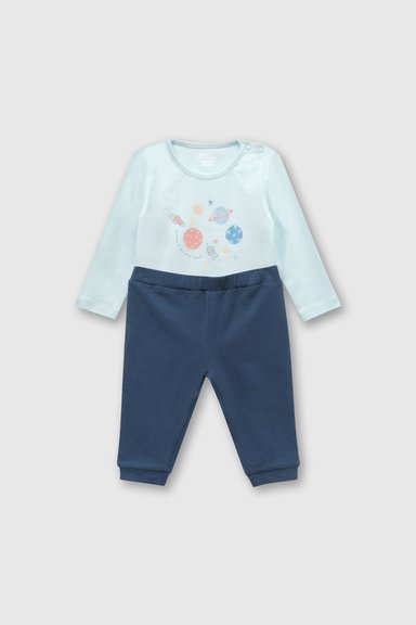 CONJUNTO COLLOKY  BEBÉ NIÑO COPO0140I24 CELESTE