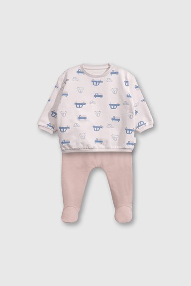 CONJUNTO COLLOKY  BEBÉ NIÑO OEPO0166V25 BEIGE