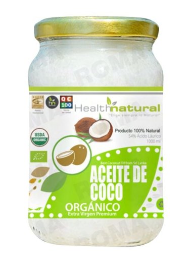 ACEITE DE COCO ORGÁNICO HEALTHNATURAL 1000ML - 1