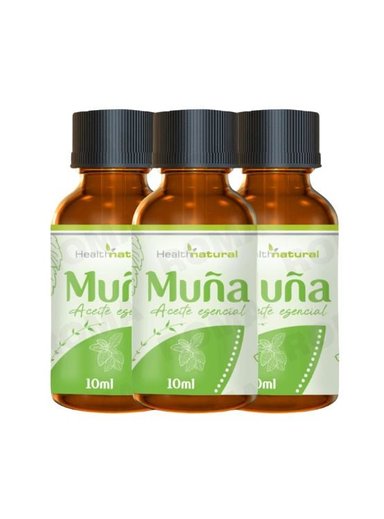 PACK 3 ACEITE ESENCIAL DE MUÑA HEALTHNATURAL 30ML