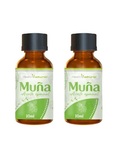 PACK 2 ACEITE ESENCIAL DE MUÑA HEALTHNATURAL 20ML