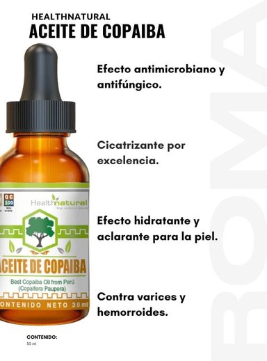 PACK 2 ACEITE DE COPAIBA HEALTHNATURAL 60ML - 2